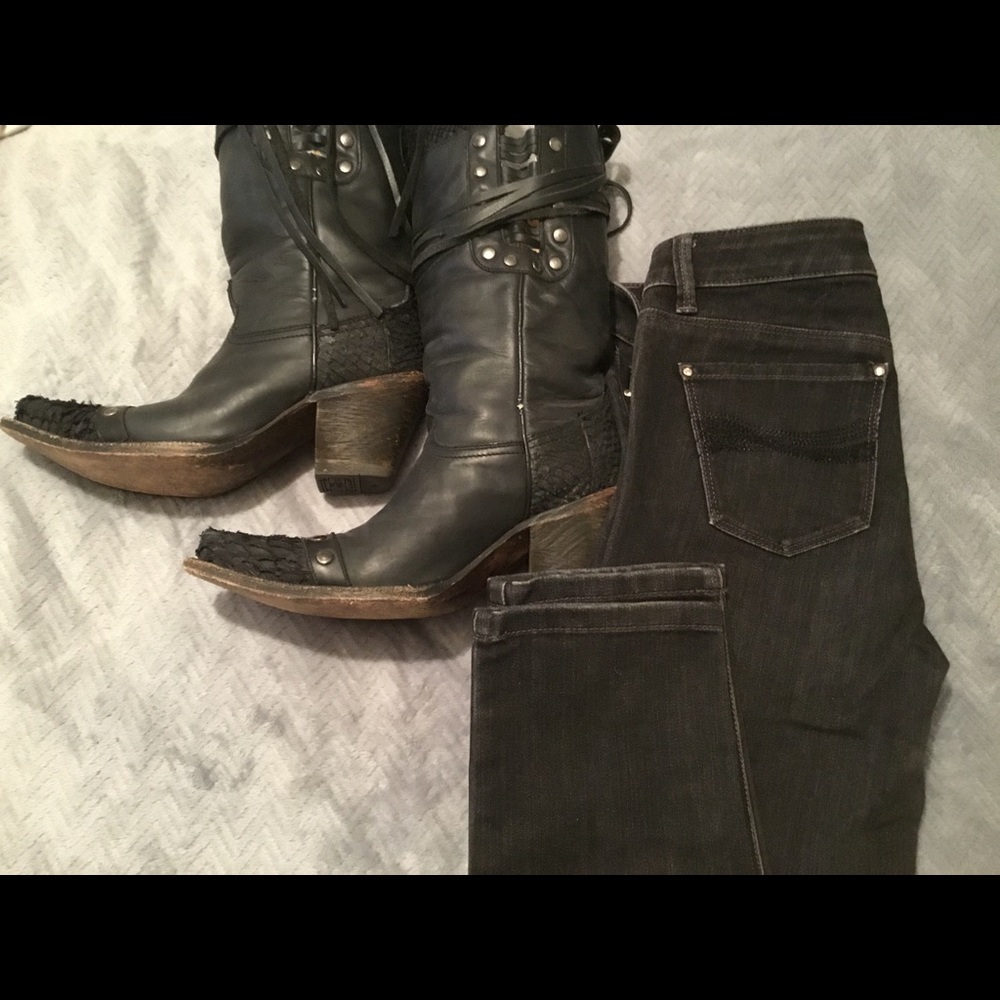 WHBM Black Jeans